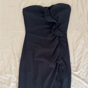 Strapless black Alexia Admor cocktail dress